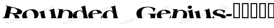 Rounded Genius字体转换